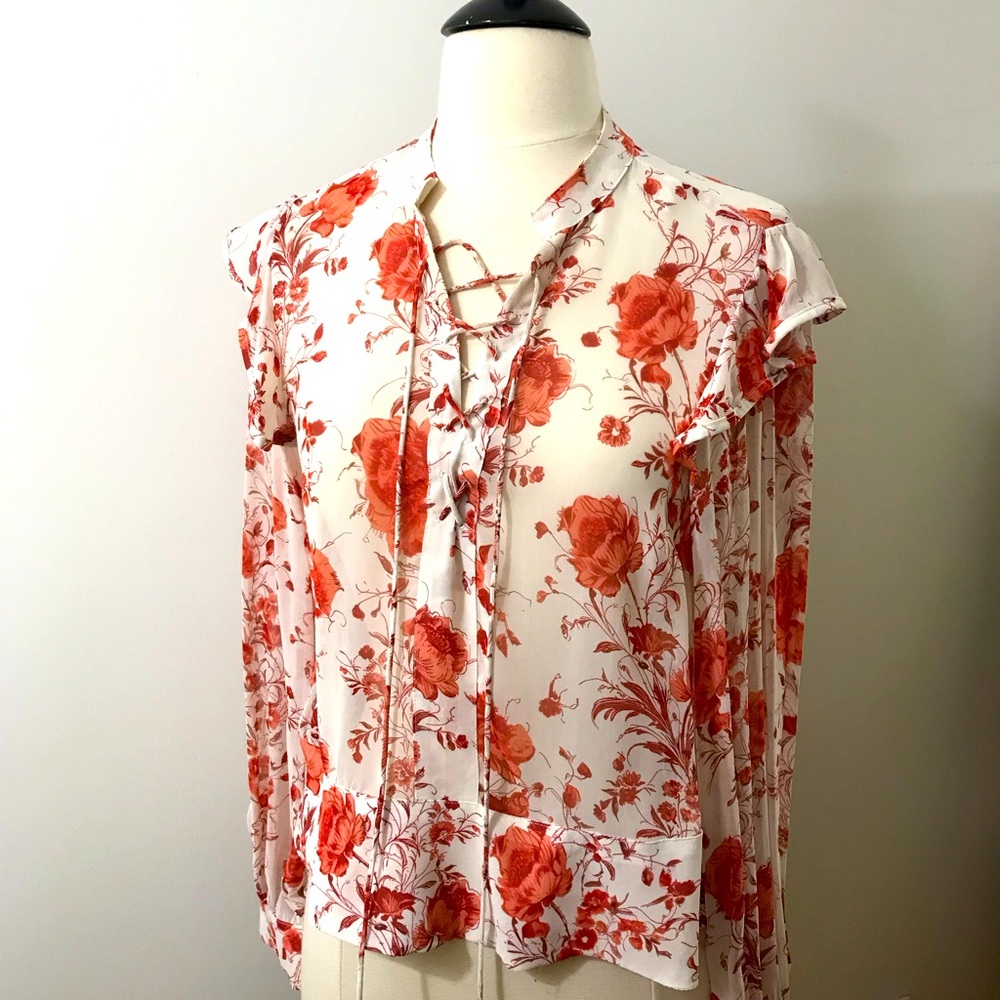 NWT Anthropologie Women’s Floral Blouse